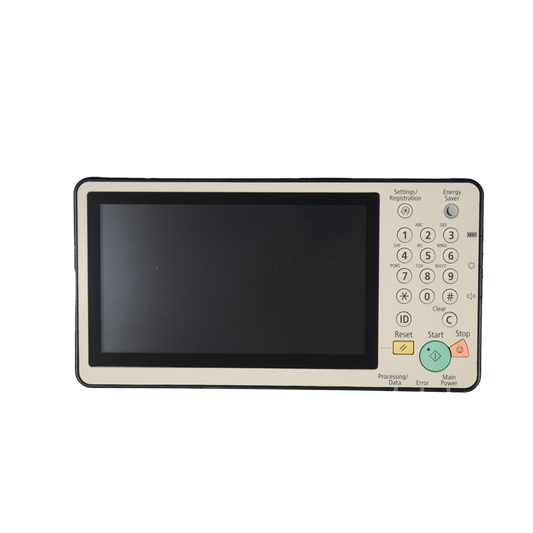 CONTROL PANEL CANON IRC 256/356